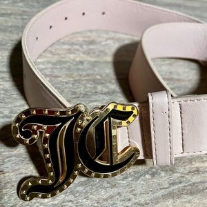 Juicy Couture pink blush color belt
